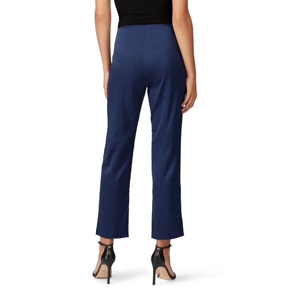Maison de Papillon Kennedy Navy Blue Sateen Satin Pants Women's Size Small S - Picture 3 of 9
